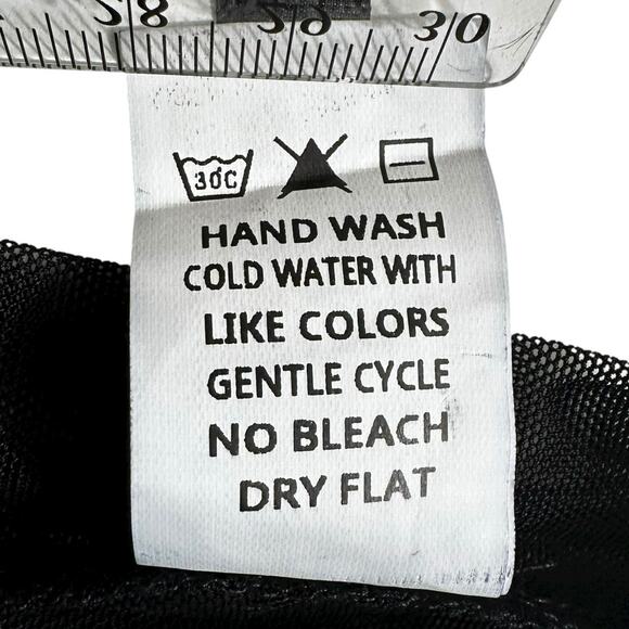 K Too Womens Sheer Long Sleeve Mock Neck Mesh Swim Cover Up Maxi Dress Black M - Picture 13 of 13